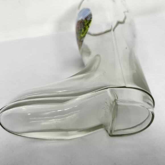 October Fest Liquor Beer Boot GLASS Cup Augsburg Pressed Clear Collect RARE VTG - Picture 7 of 12